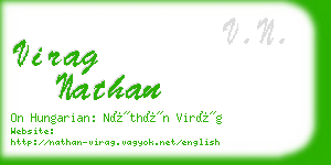 virag nathan business card